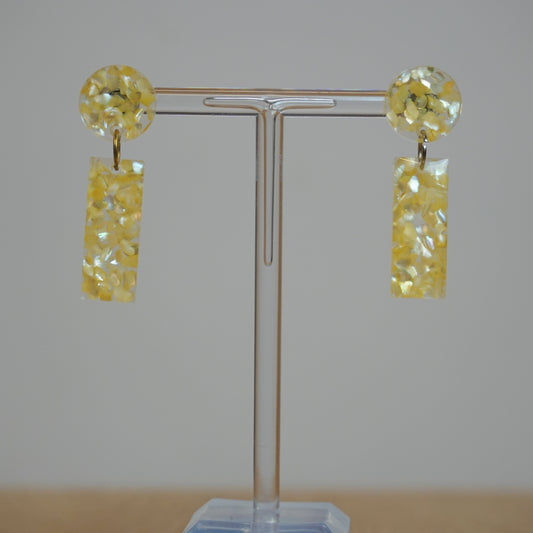 Atè Yellow - Resin Earrings