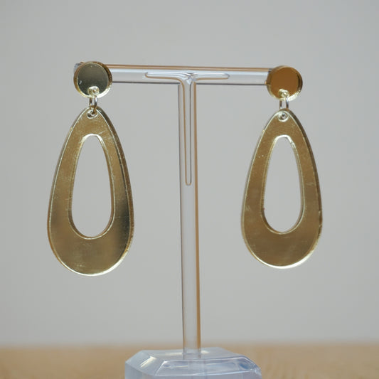 Droplet gold - Acrylic Earrings