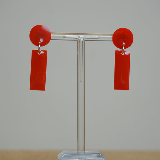 Atè red - Resin Earrings