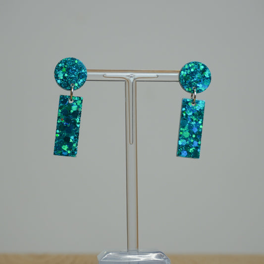 Atè blue - Resin Earrings