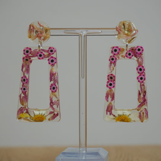 Cybele Flower - Resin Earrings