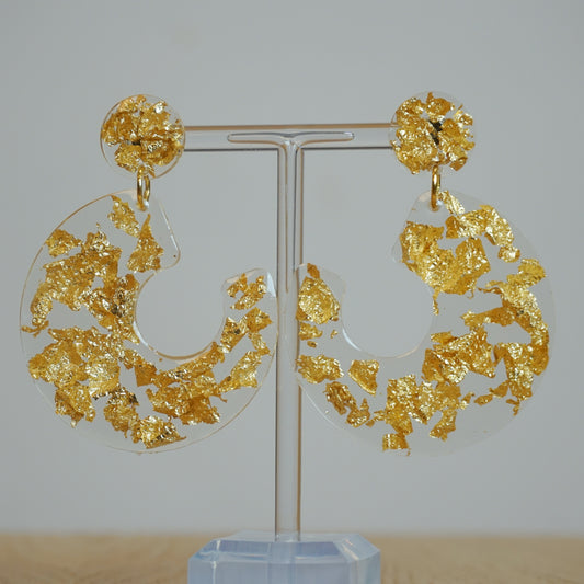 Merope gold - Resin Earrings