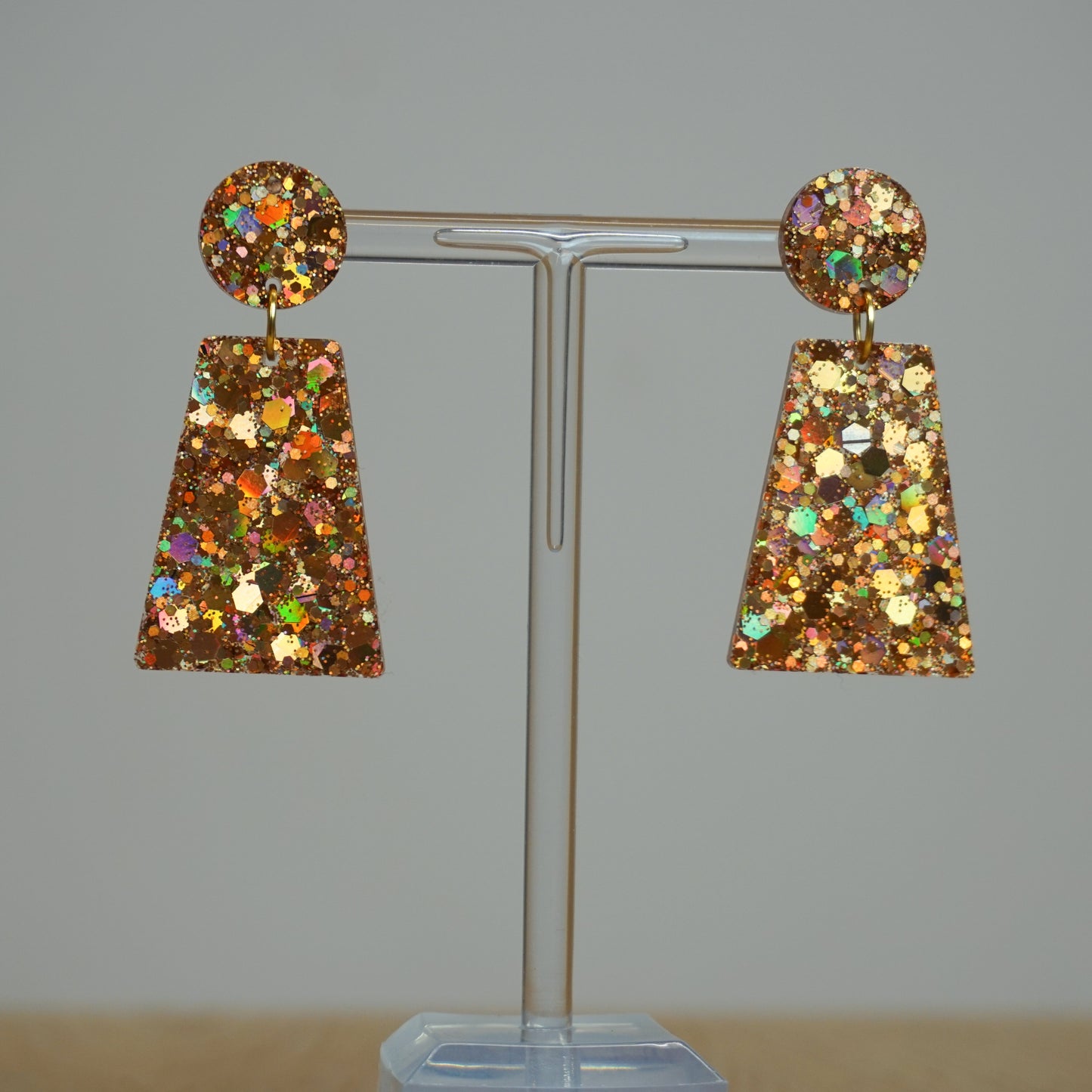 Demeter golden- Resin Earrings