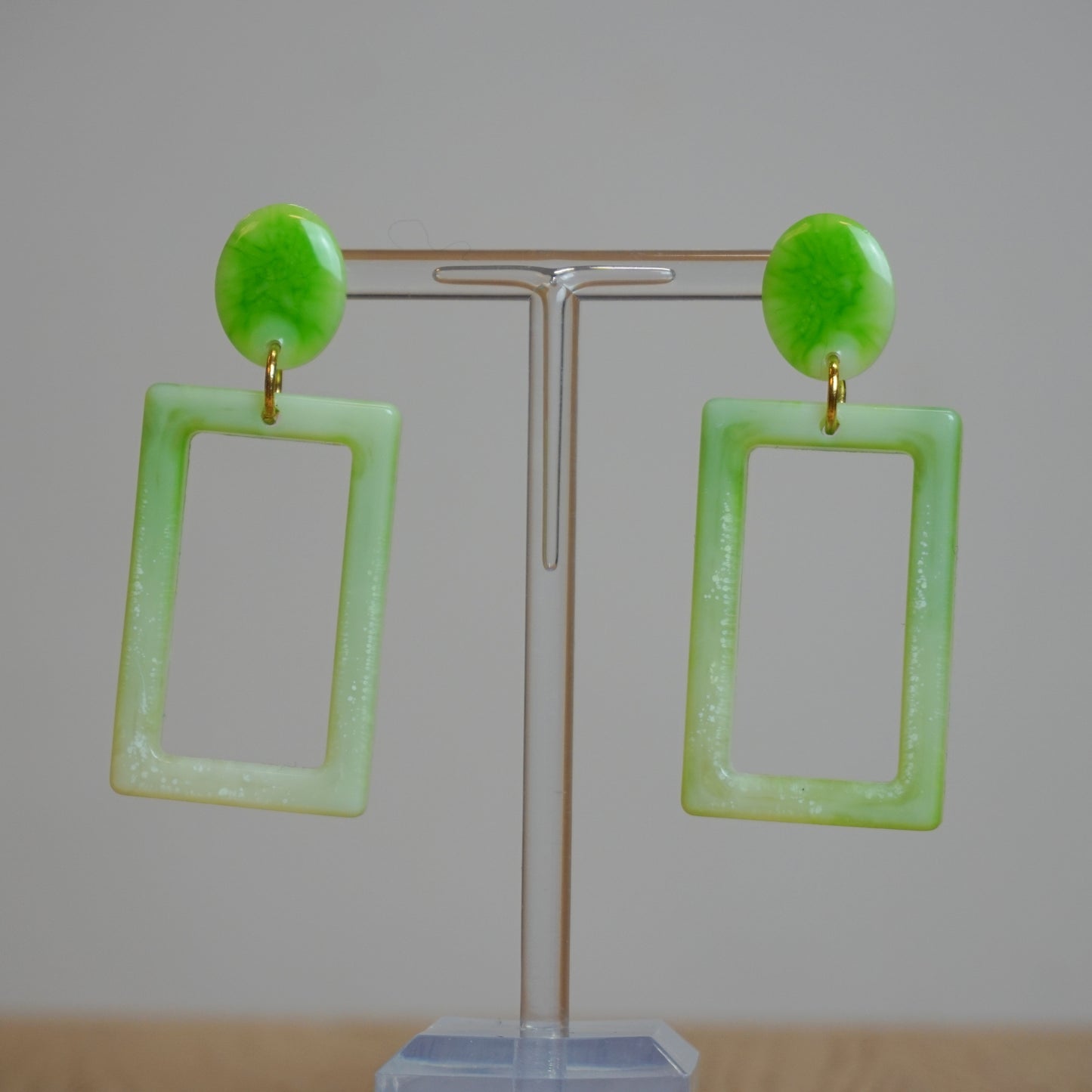 Keres green - Resin Earrings