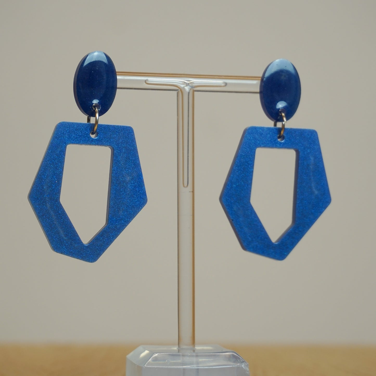 Persephone blue - Resin Earrings
