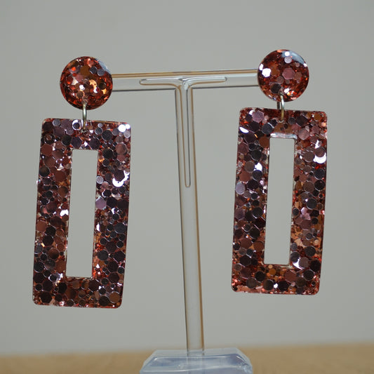 Selene Pink - Resin Earrings