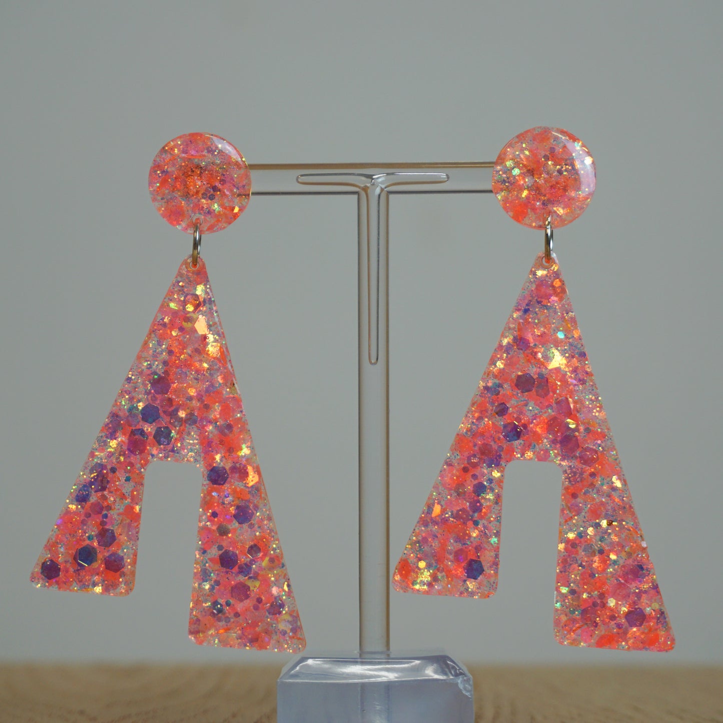 Thalia pink - Resin Earrings