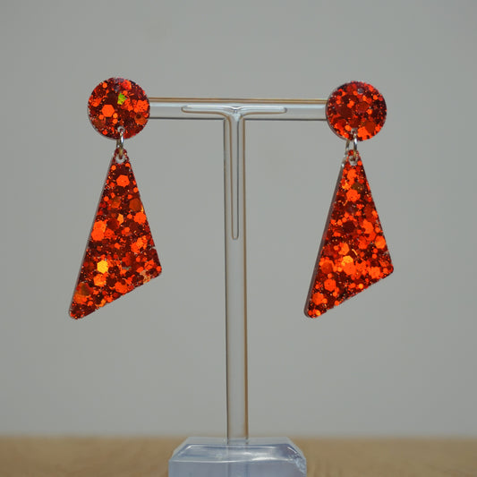Themis red - Resin Earrings
